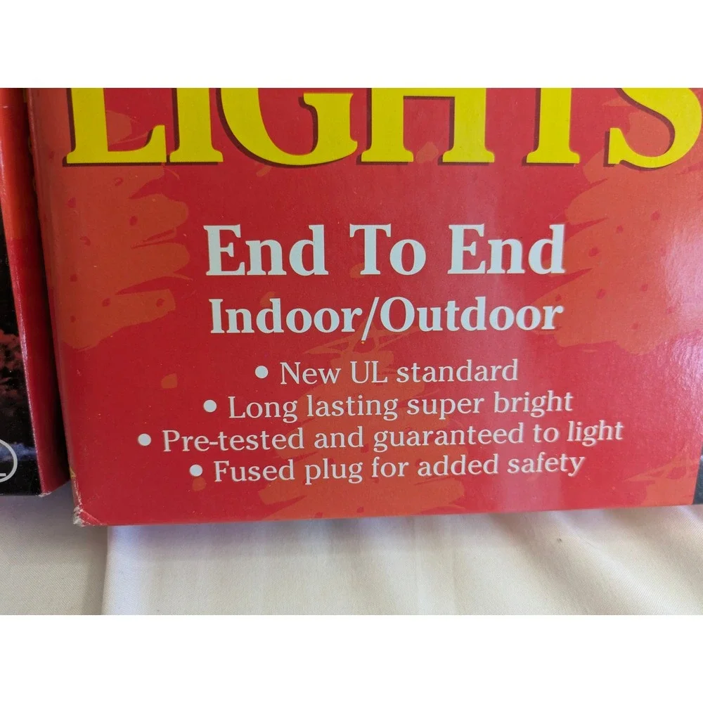 2 boxes Lights R Us 100 Icicle Lights Indoor Outdoor‎ Christmas Holiday New